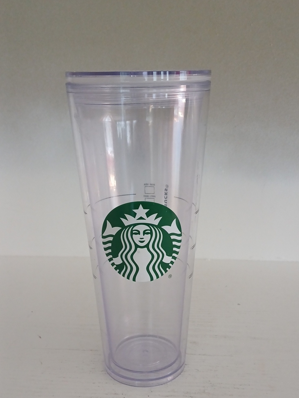 Starbucks Clear Green Logo Tumbler